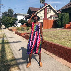 NWT Nooworks Naomi dress in Static, XL